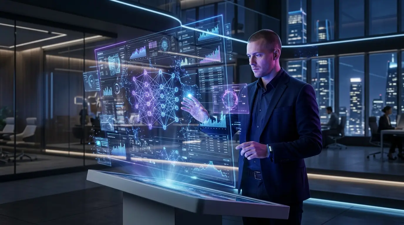 Futuristic AI Interaction